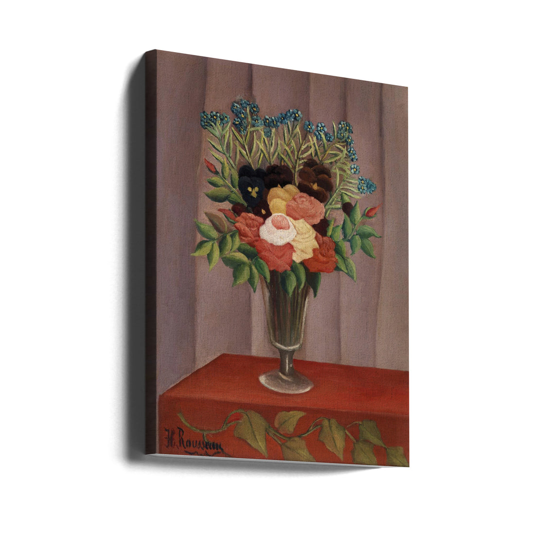 Floral Bouquet Art by Henri Rousseau | Botanical Still Life, Large Canvas Wall Art Print | Artsy Earth