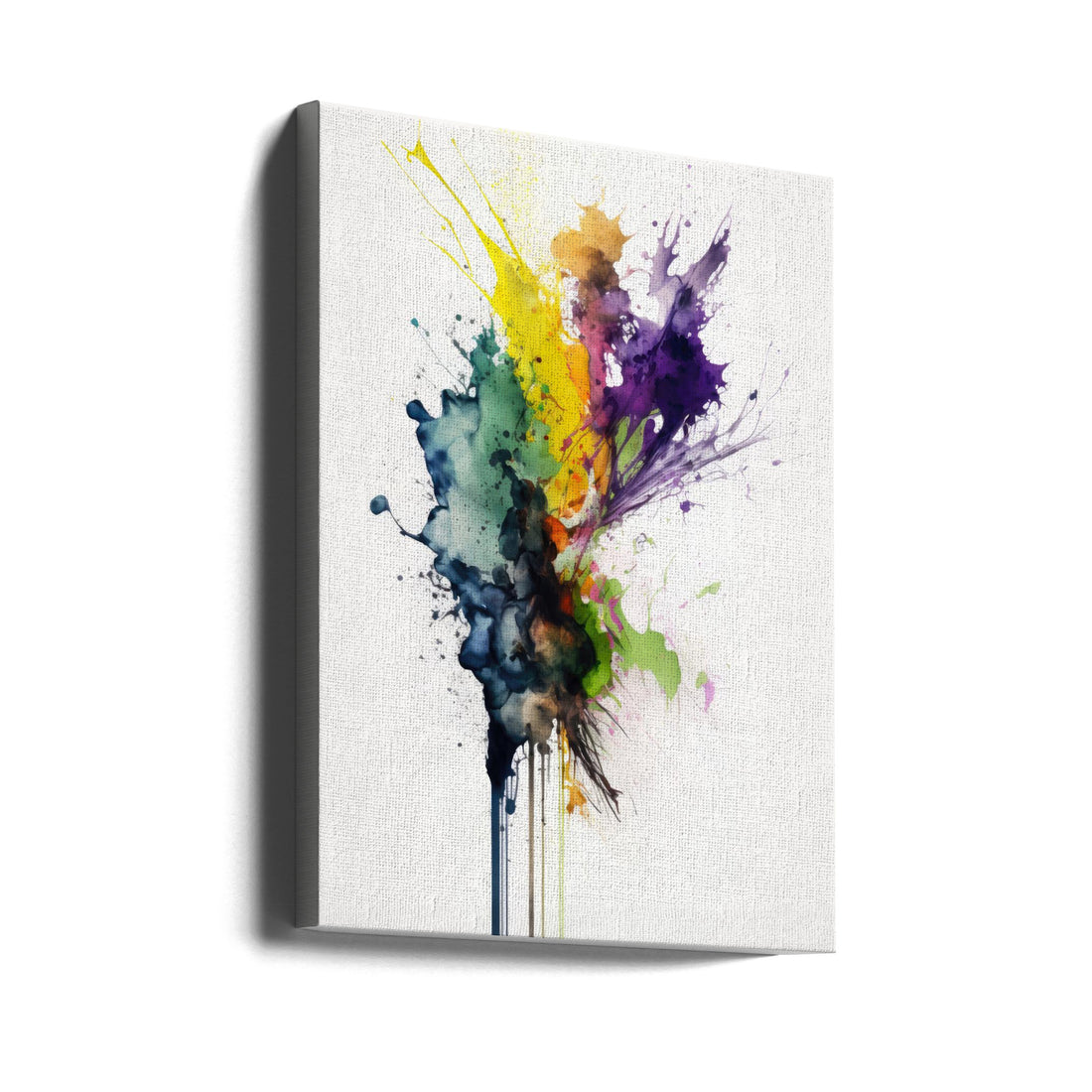 Color Splash by Mauro | Abstract Watercolor Illustration, Large Canvas Wall Art Print | Artsy Earth