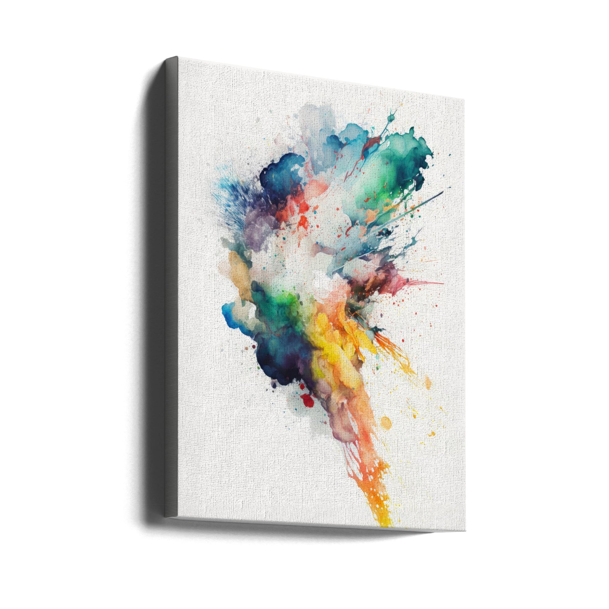 Bright Explosion by Mauro | Abstract Watercolor Splash, Large Canvas Wall Art Print | Artsy Earth