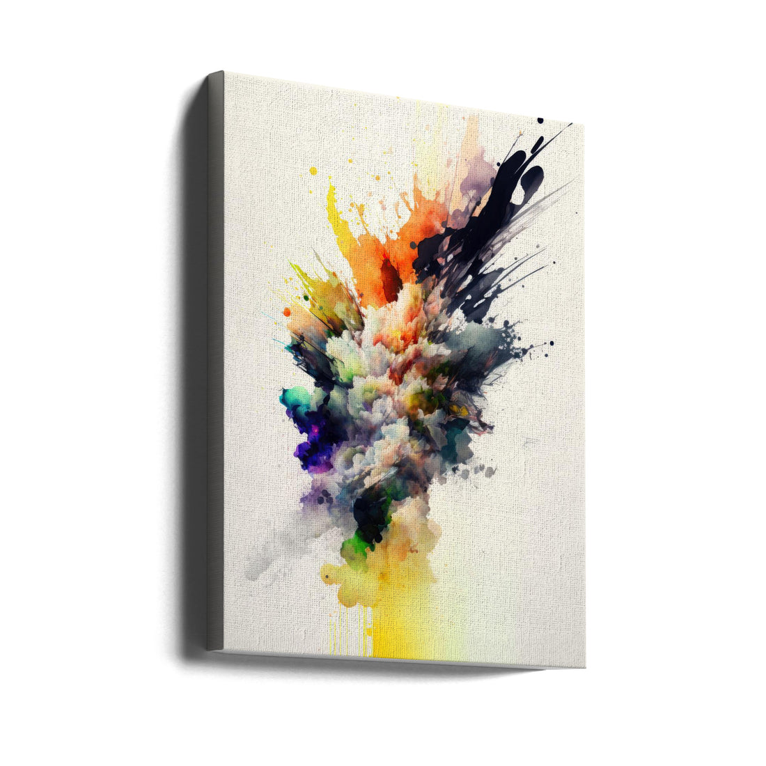 Colorful Explosion by Mauro | Abstract Watercolor Splash, Large Canvas Wall Art Print | Artsy Earth