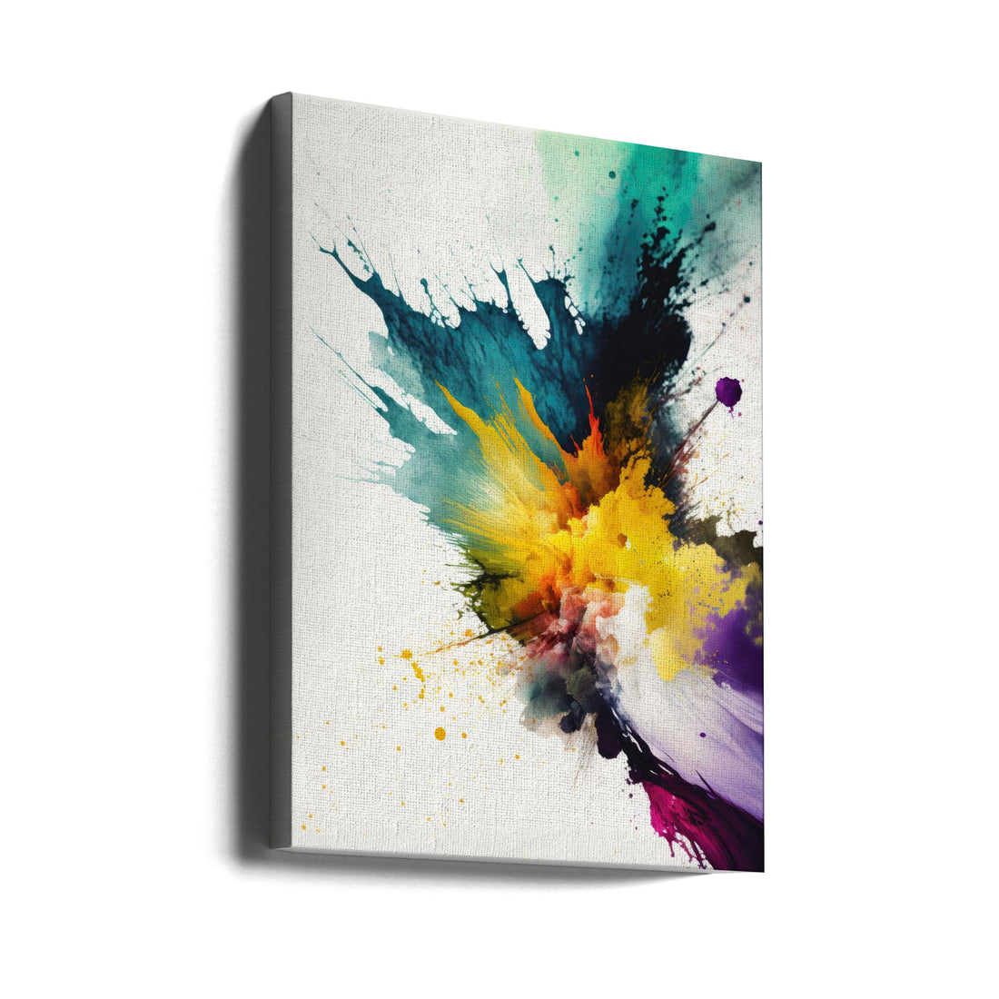 Chromatic Chaos by Mauro | Abstract Color Splash, Large Canvas Wall Art Print | Artsy Earth