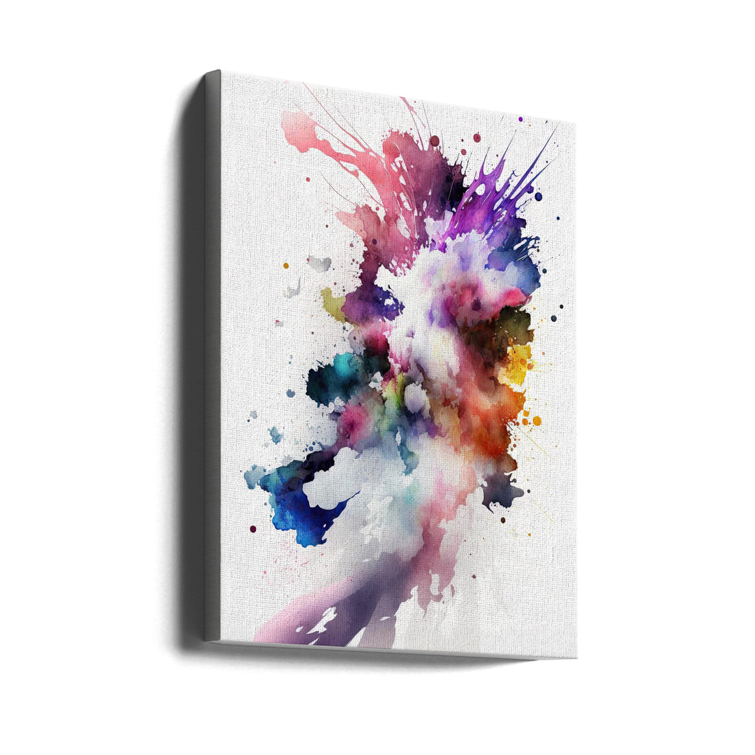 Radiant Explosion by Mauro | Abstract Watercolor Splash, Large Canvas Wall Art Print | Artsy Earth