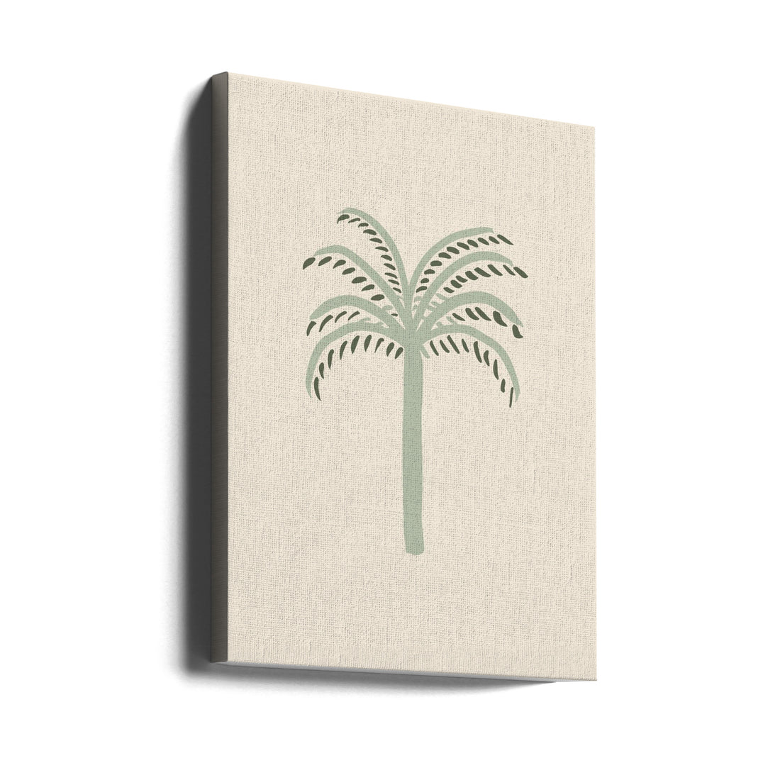 Palm Beige and Green by Pictufy Studio | Tropical Palm Botanical, Large Canvas Wall Art Print | Artsy Earth