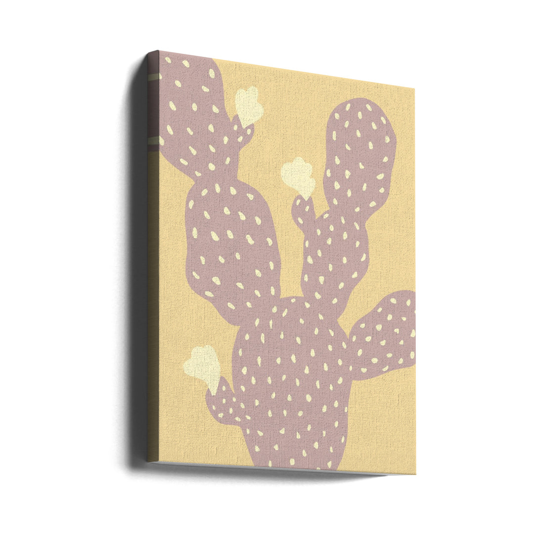 Cactus Yellow by Pictufy Studio | Botanical Succulent Illustration, Large Canvas Wall Art Print | Artsy Earth