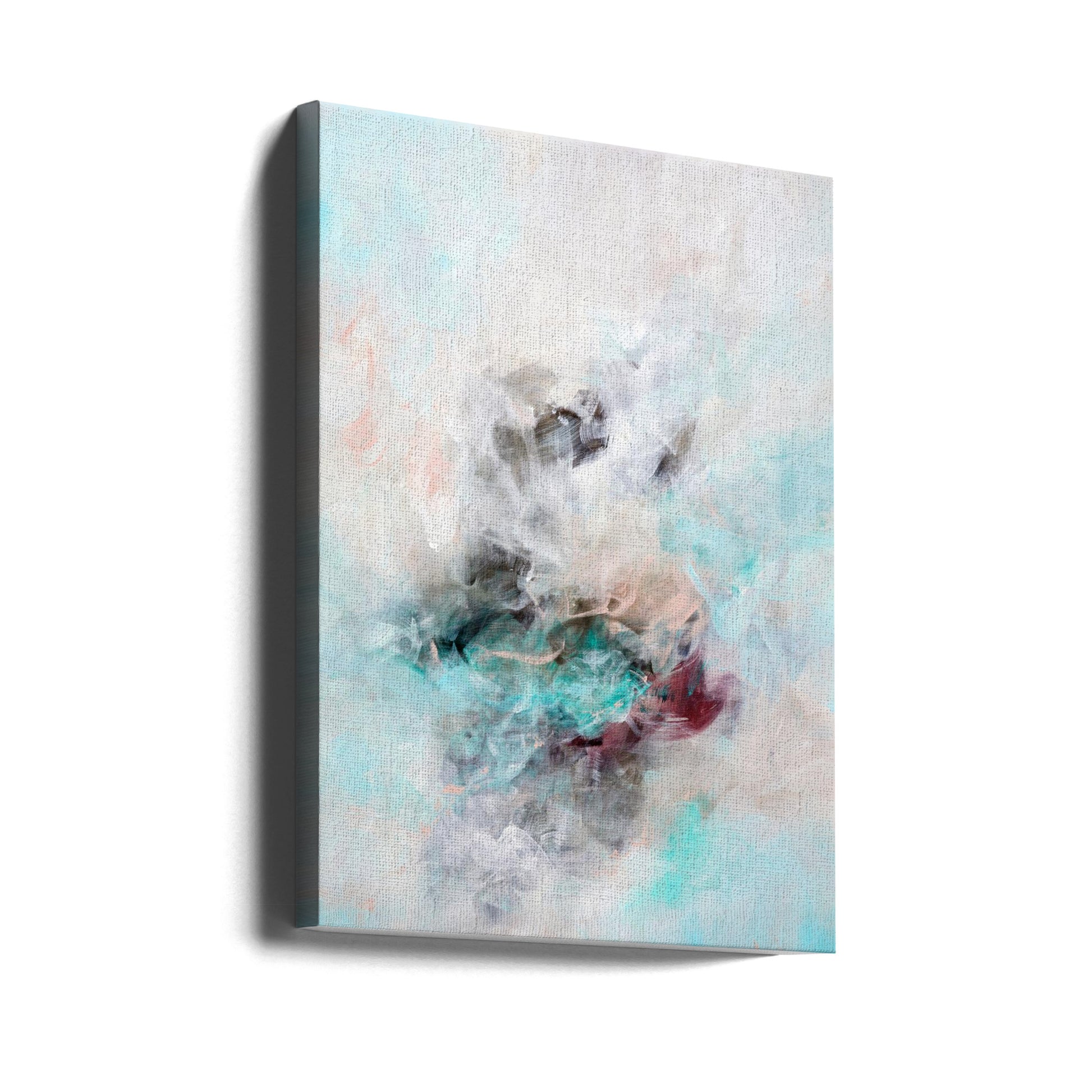 Chilled by The Ocean By Françoise Wattré | Abstract Ocean Painting, Large Canvas Wall Art Print | Artsy Earth