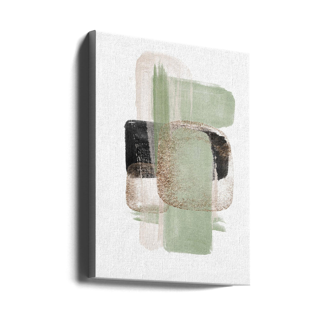 Simple Green Abstract by Sally Ann Moss | Modern Abstract Painting, Large Canvas Wall Art Print | Artsy Earth