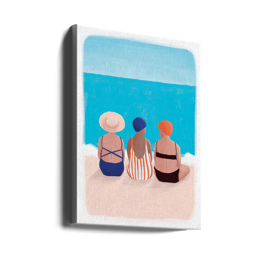 Summer Beach Rest by Maja Tomljanovic | Beach Relaxation Holiday, Large Canvas Wall Art Print | Artsy Earth