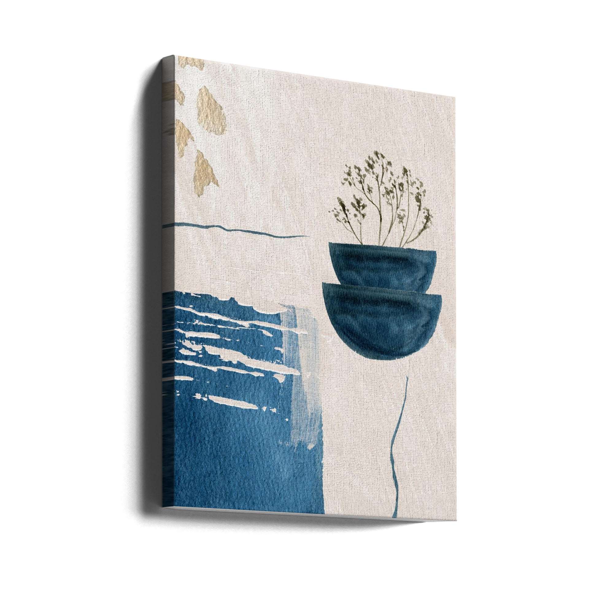 Calm Blues by Sally Ann Moss | Abstract Watercolor Art, Large Canvas Wall Art Print | Artsy Earth