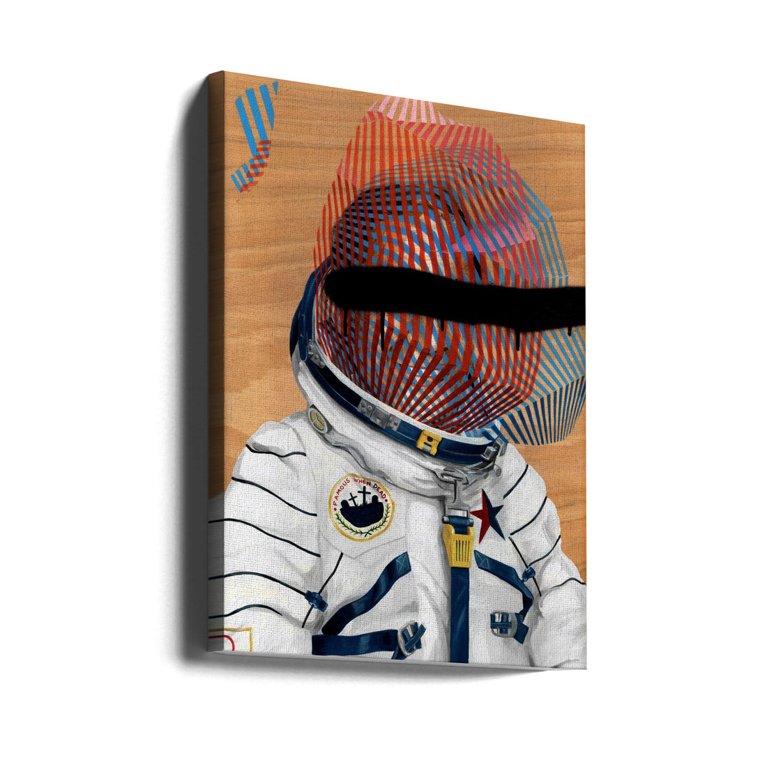 Spaceman Portrait by Famous When Dead | Surreal Astronaut Portrait, Large Canvas Wall Art Print | Artsy Earth