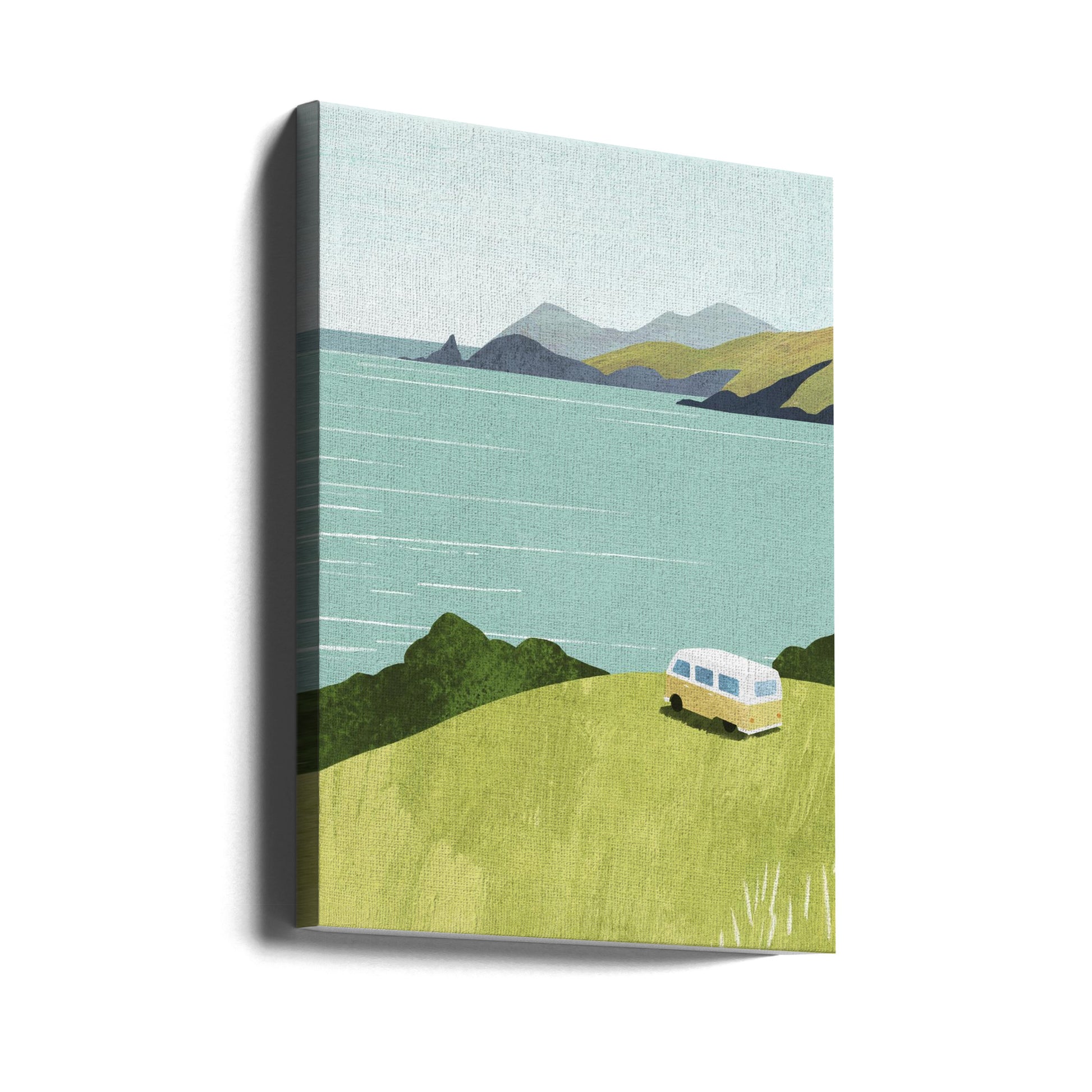 Van Life by Longwayhome | Coastal Travel Adventure, Large Canvas Wall Art Print | Artsy Earth