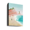 Beach Girl by Longwayhome | Coastal Summer Seascape, Large Canvas Wall Art Print | Artsy Earth