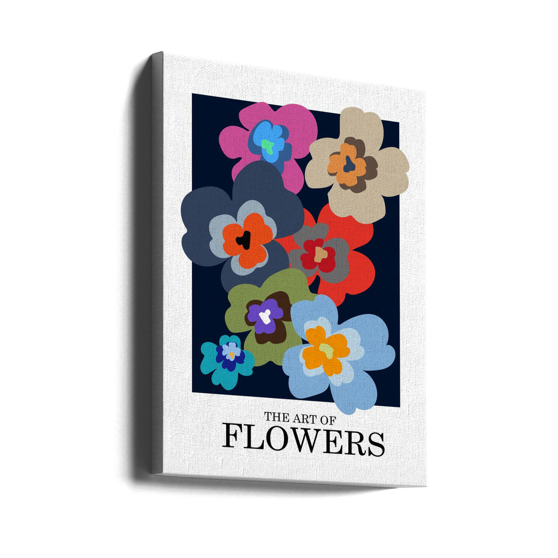 The Art Of Flowers Blue by Frances Collett | Floral Illustration Art, Large Canvas Wall Art Print | Artsy Earth