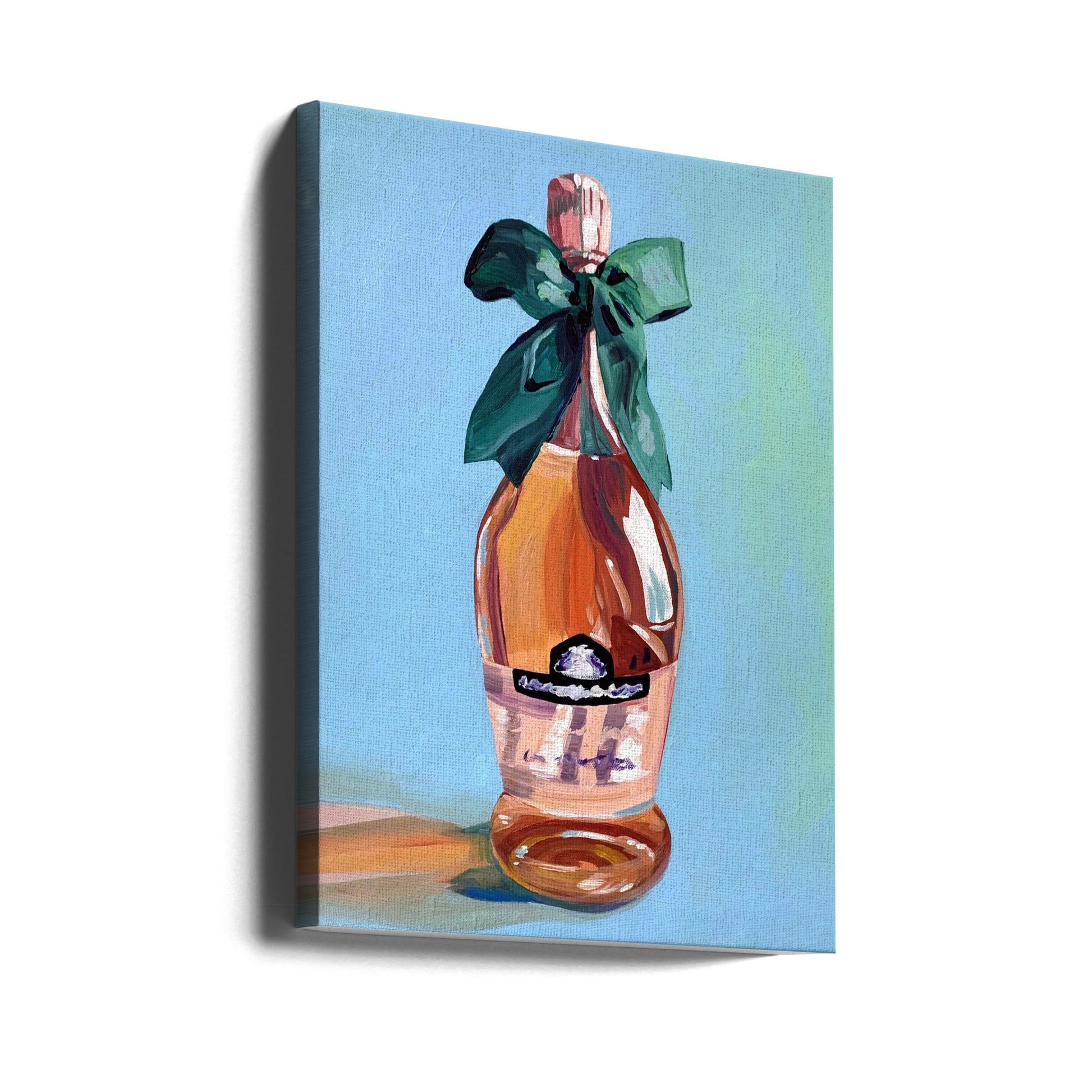 Rosé Wine by Key And Sea Creative | Painted Rose Wine, Large Canvas Wall Art Print | Artsy Earth