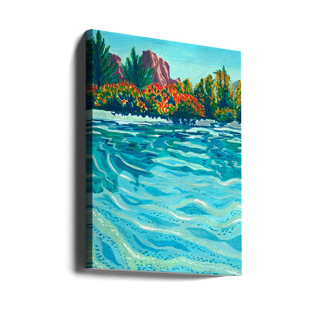 Sedona Landscape by Key And Sea Creative | Arizona Nature Painting, Large Canvas Wall Art Print | Artsy Earth