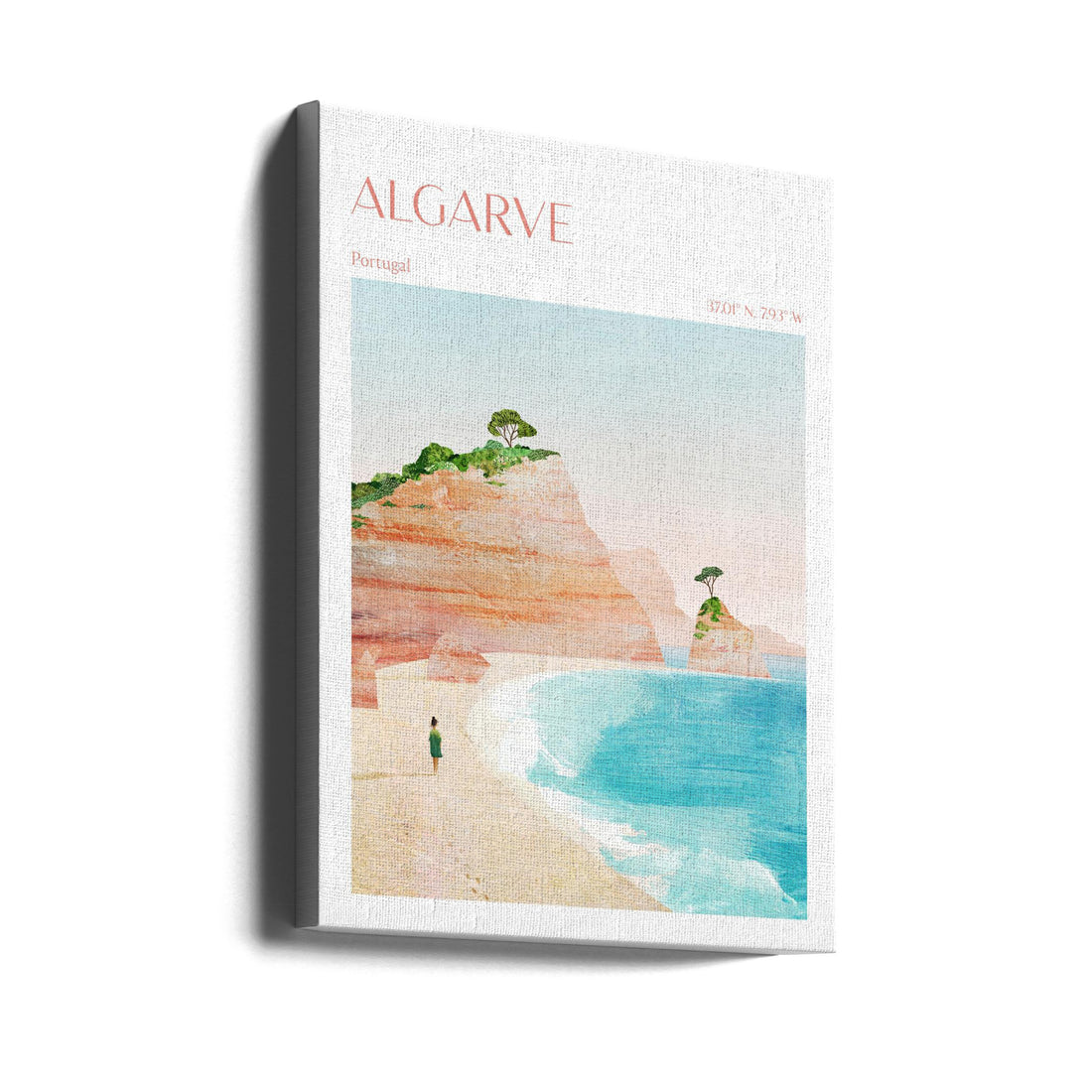 Algarve Coast Portugal by Longwayhome | Coastal Beach Landscape, Large Canvas Wall Art Print | Artsy Earth