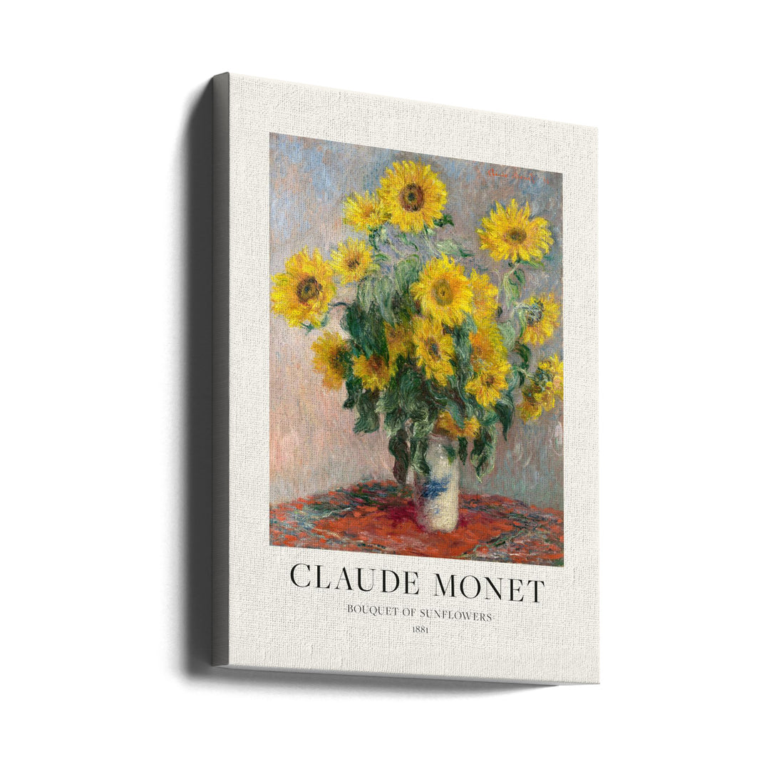 Bouquet Of Sunflowers by Claude Monet | Floral Still Life Painting, Large Canvas Wall Art Print | Artsy Earth