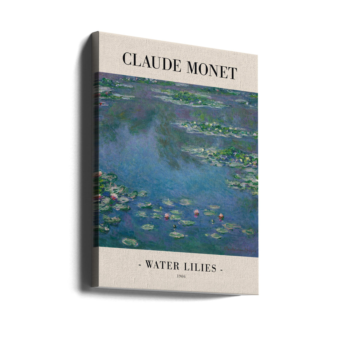 Water Lilies by Claude Monet | Monet Floral Painting, Large Canvas Wall Art Print | Artsy Earth