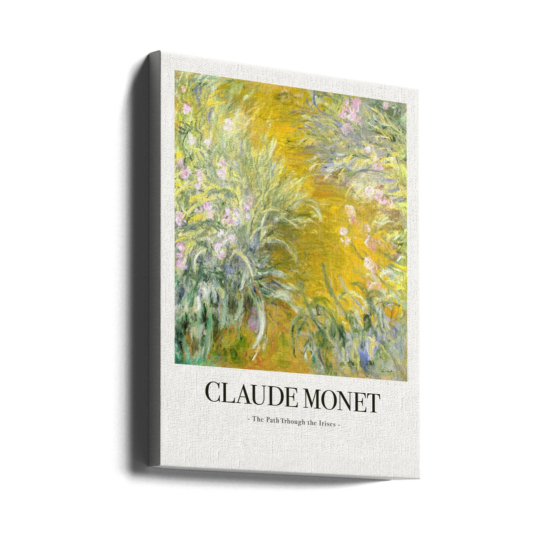 The Path Through The Irises by Claude Monet | Monet Floral Painting, Large Canvas Wall Art Print | Artsy Earth