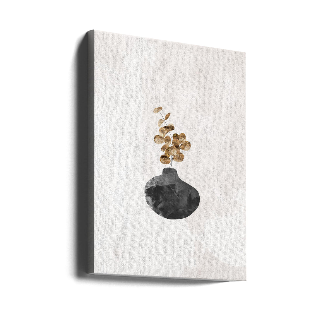 Black and Gold Plant by Sarah Manovski | Potted House Plant, Large Canvas Wall Art Print | Artsy Earth