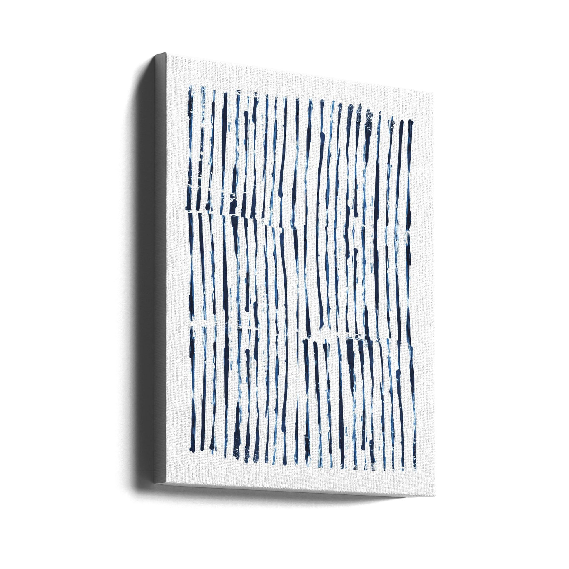 Minimal Marks by Dan Hobday | Abstract Blue Lines, Large Canvas Wall Art Print | Artsy Earth