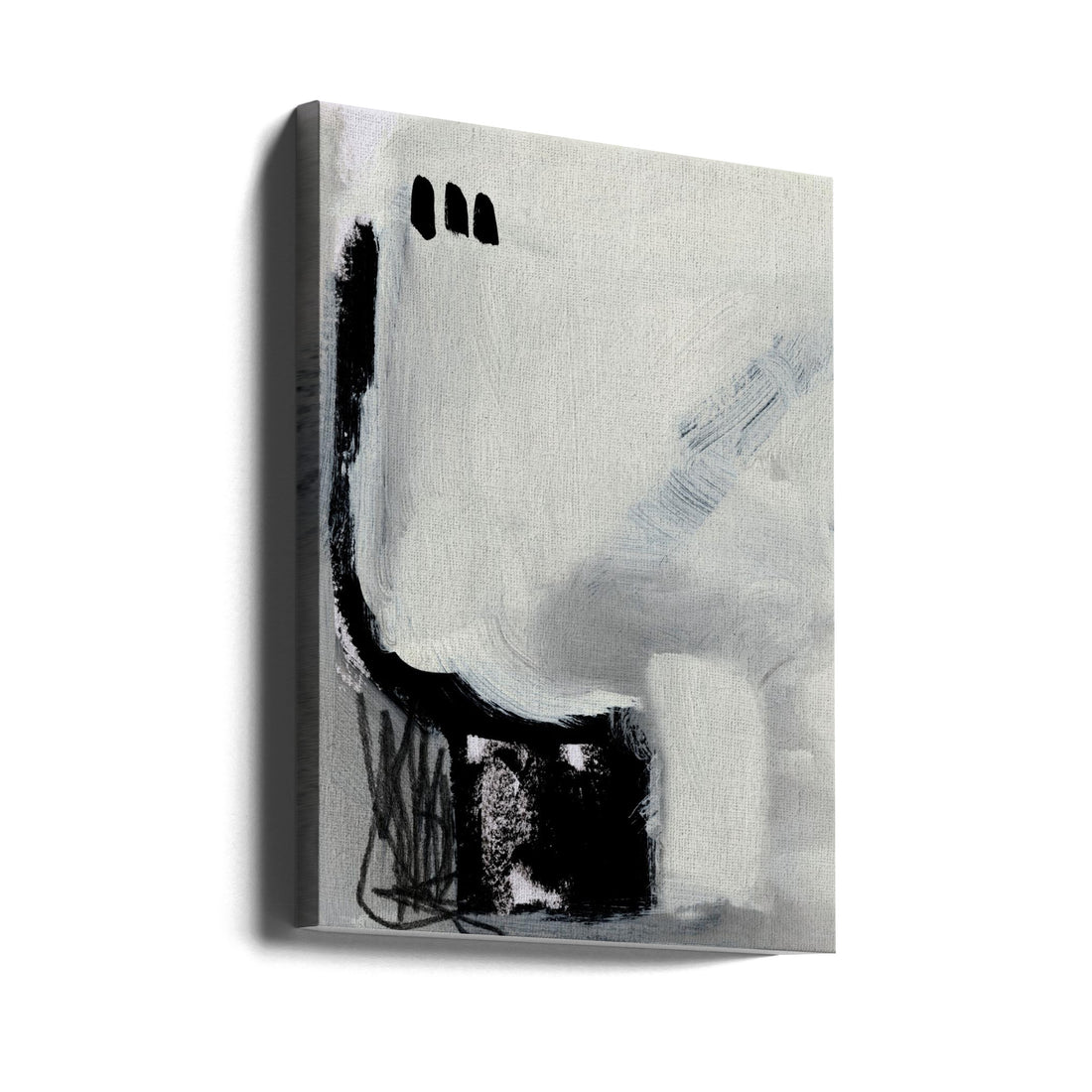 Beyond No2 by Dan Hobday | Black White Abstract, Large Canvas Wall Art Print | Artsy Earth