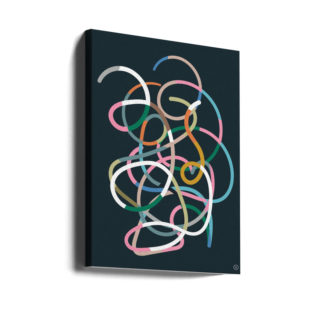 Color Lines by Dan Hobday | Abstract Line Illustration, Large Canvas Wall Art Print | Artsy Earth