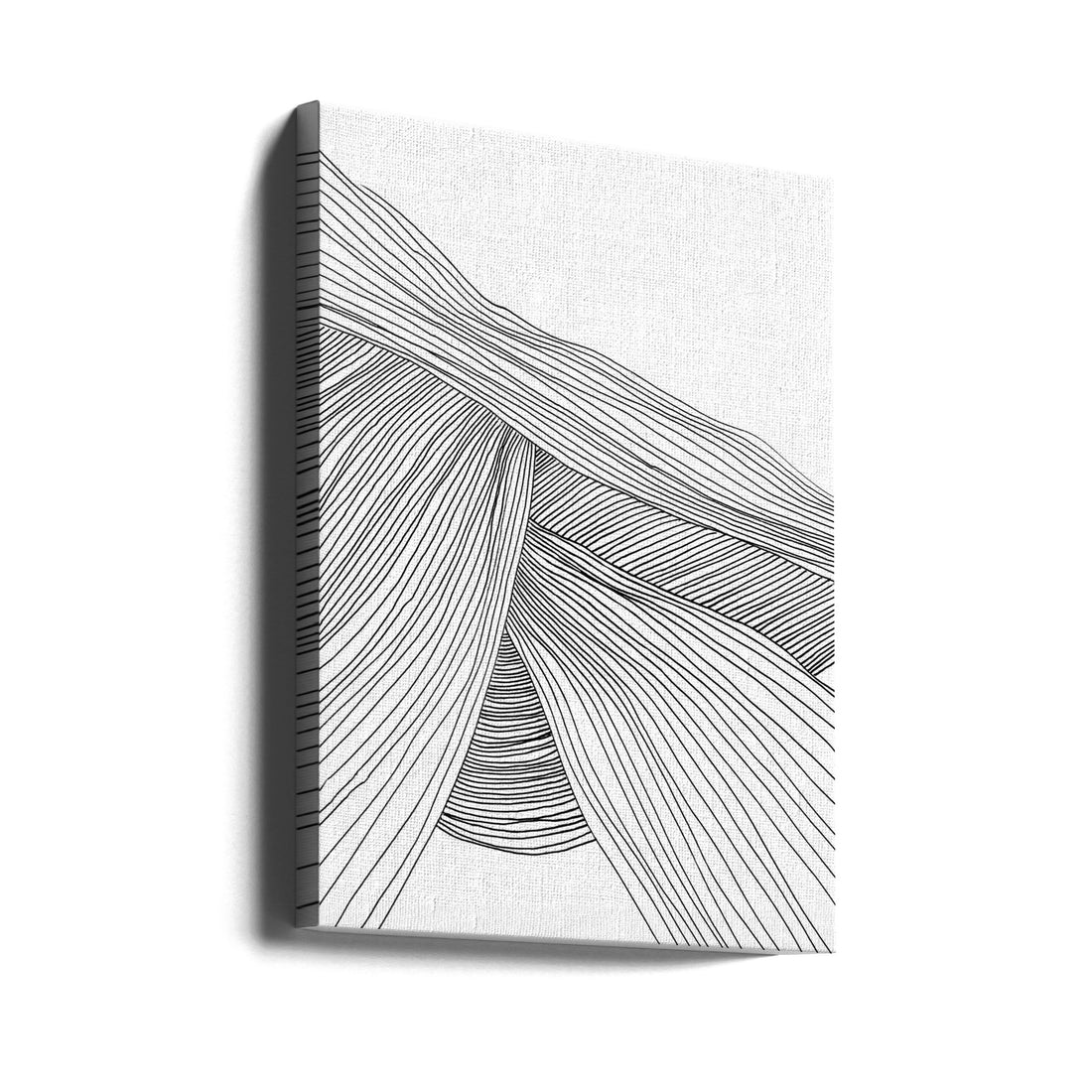 Waves by Dan Hobday | Minimalist Line Abstract, Large Canvas Wall Art Print | Artsy Earth