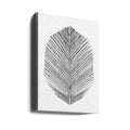 Minimal Feather Art by Dan Hobday | Black And White Abstract, Large Canvas Wall Art Print | Artsy Earth