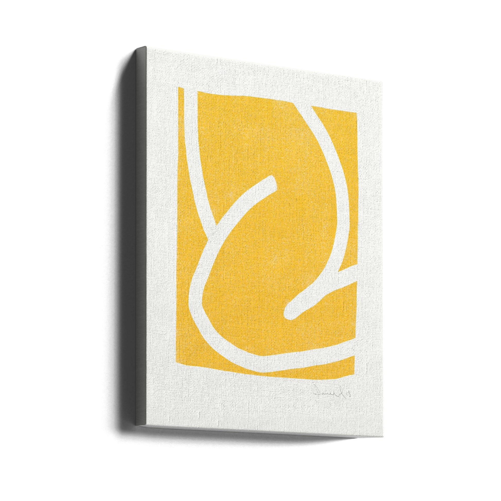 Mellow Yellow by Dan Hobday | Minimal Abstract Illustration, Large Canvas Wall Art Print | Artsy Earth