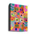 Neon Peru Pattern by Treechild | Colorful Abstract Pattern, Large Canvas Wall Art Print | Artsy Earth