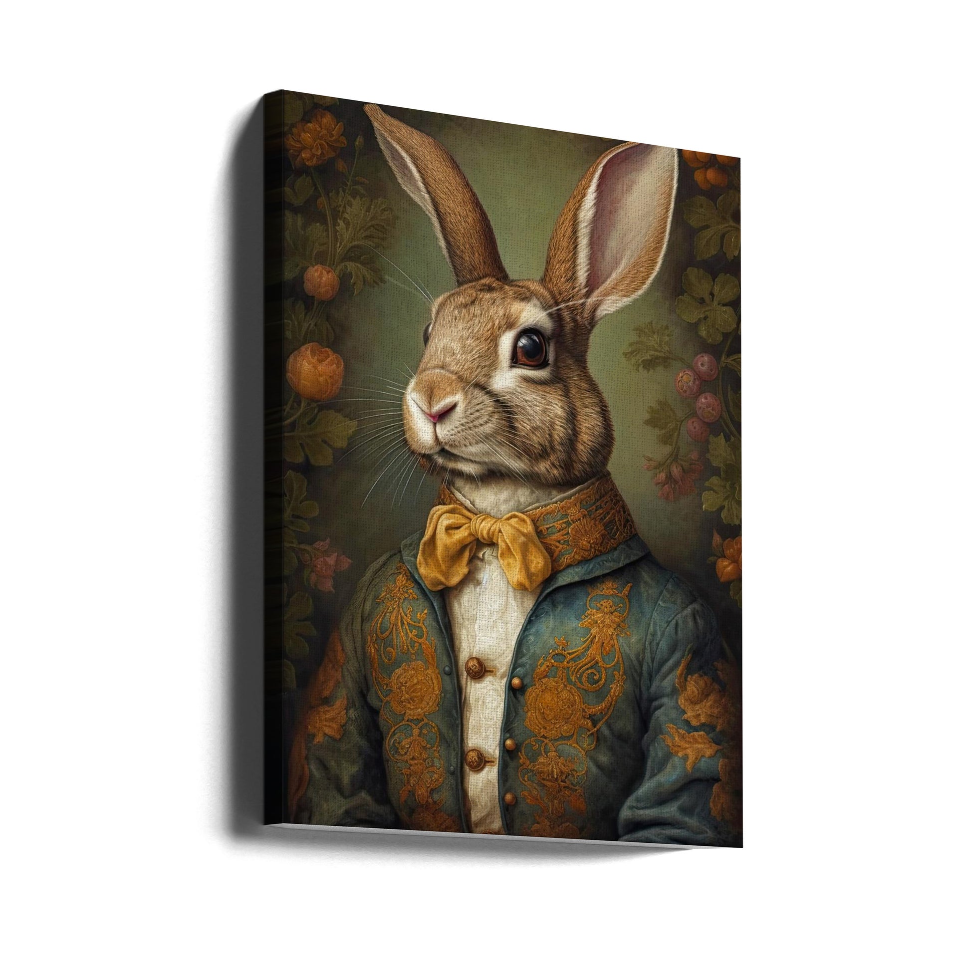 Mr Bunny by Treechild | Cute Easter Bunny, Large Canvas Wall Art Print | Artsy Earth