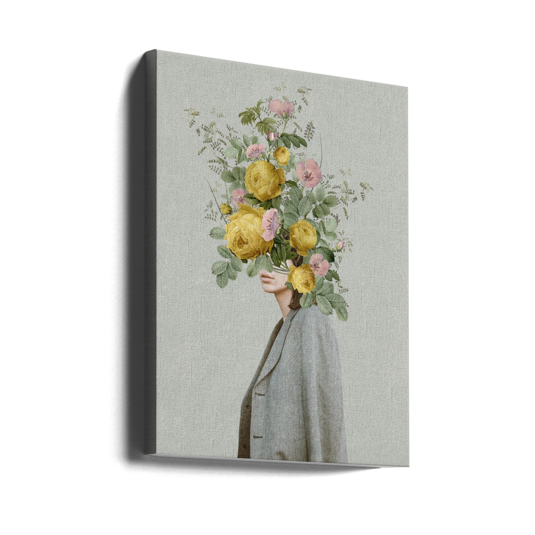 Yellow bouquet by Frida Floral Studio | Floral Botanical Portrait, Large Canvas Wall Art Print | Artsy Earth