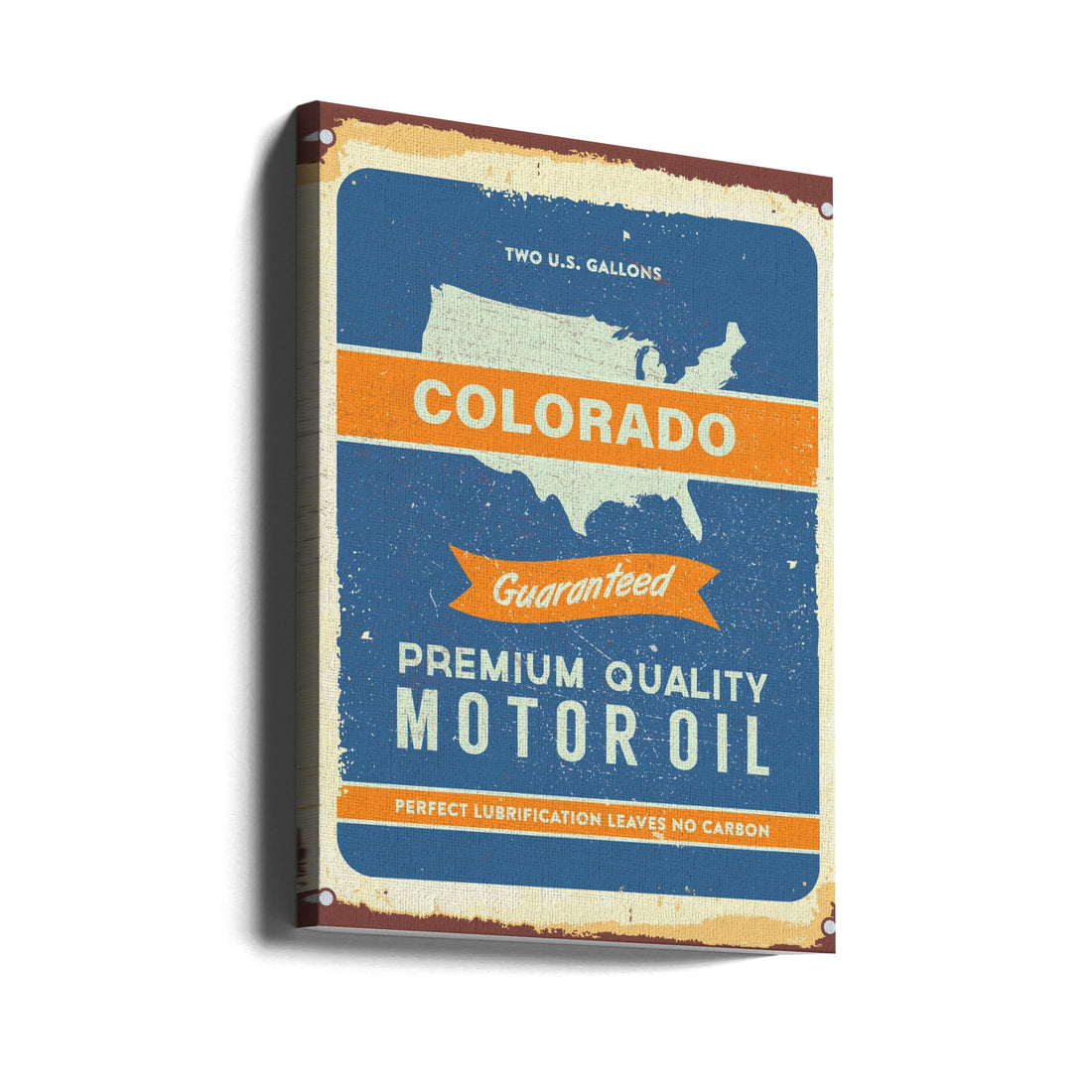 Colorado Oil Sign by Fadil Roze | Vintage American Fuel, Large Canvas Wall Art Print | Artsy Earth