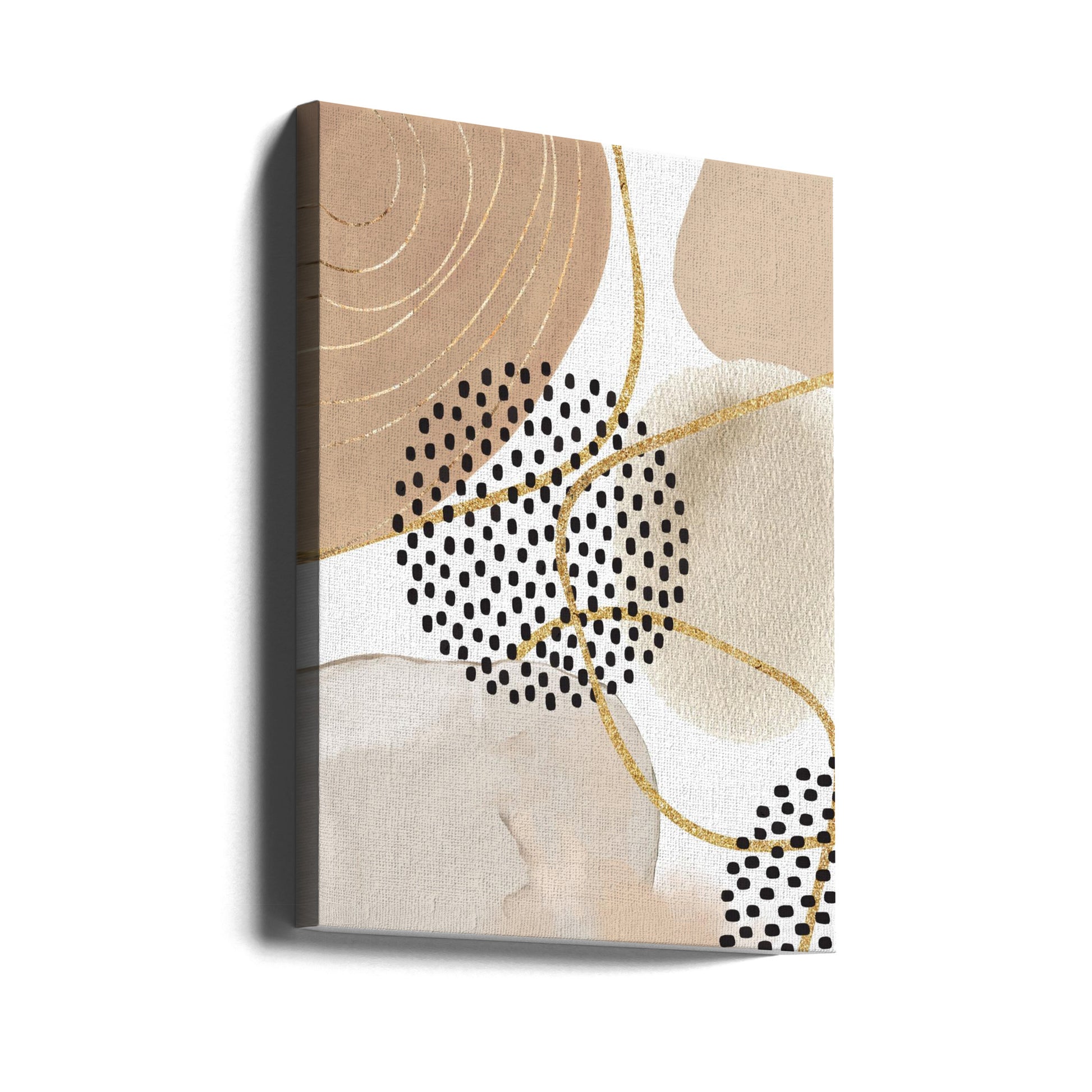 Jealous Beige-3 by Sally Ann Moss | Abstract Geometric Artwork, Large Canvas Wall Art Print | Artsy Earth