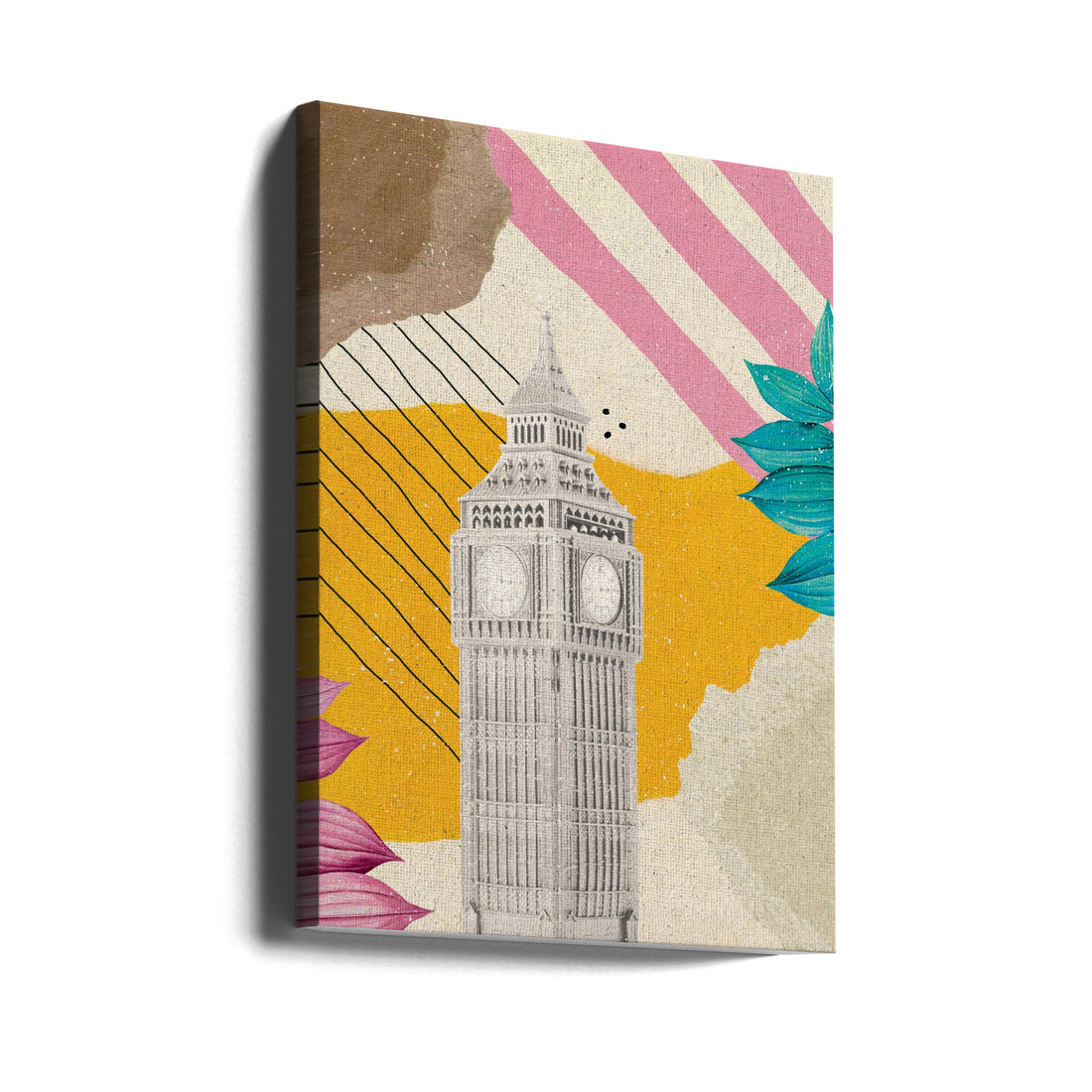 London Vibes by Aylin Demir | London Tower Abstract, Large Canvas Wall Art Print | Artsy Earth