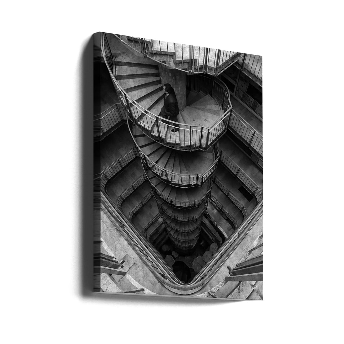 Vertigo Stairs by Alphan Yilmazmaden | Spiral Staircase Architecture, Large Canvas Wall Art Print | Artsy Earth