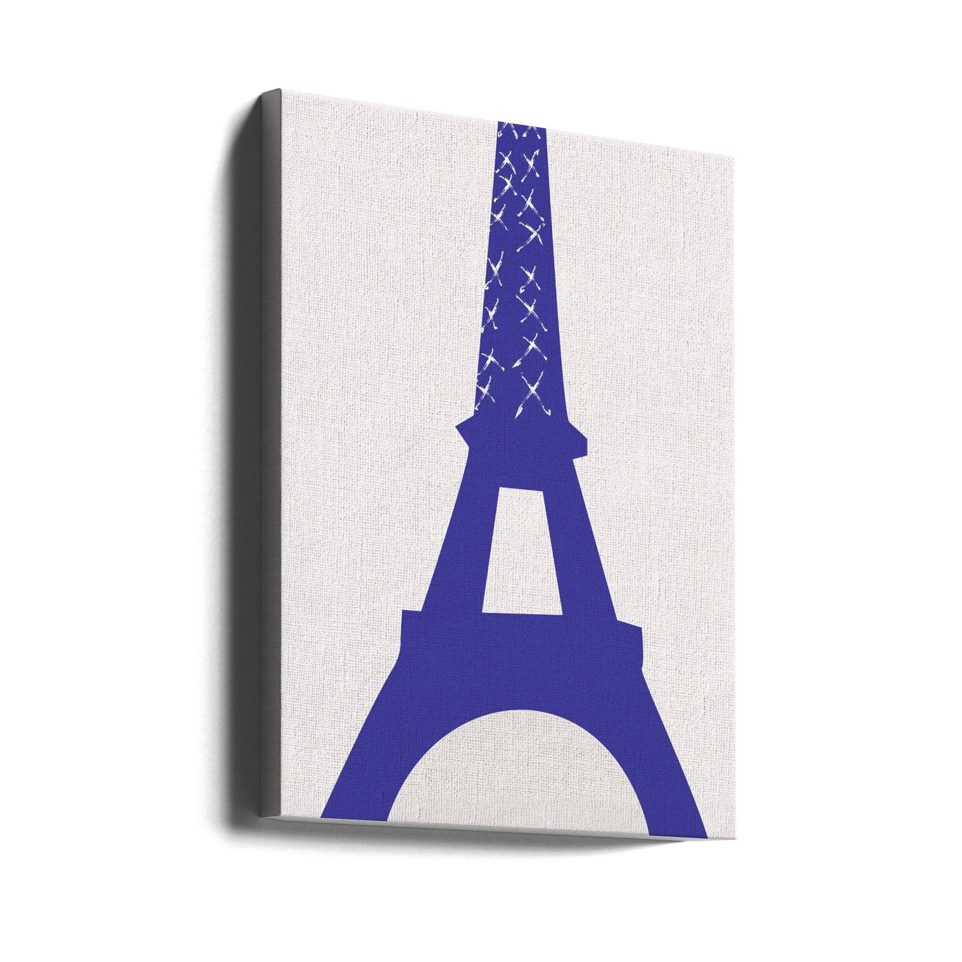 Eiffel Blue by Pictufy Studio Ii | Abstract Paris Monument, Large Canvas Wall Art Print | Artsy Earth