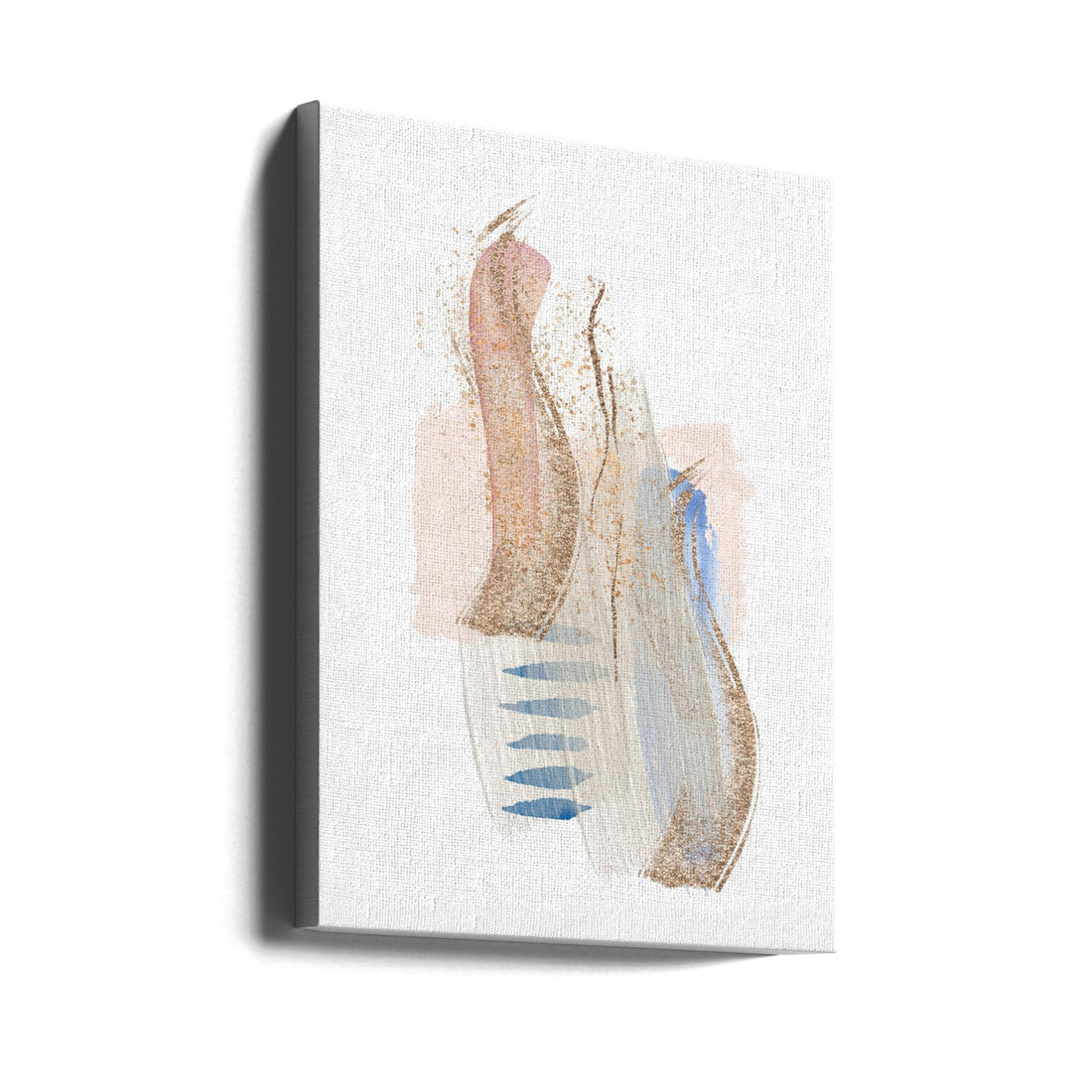 Soft Pink Blue by Sally Ann Moss | Pastel Abstract Illustration, Large Canvas Wall Art Print | Artsy Earth