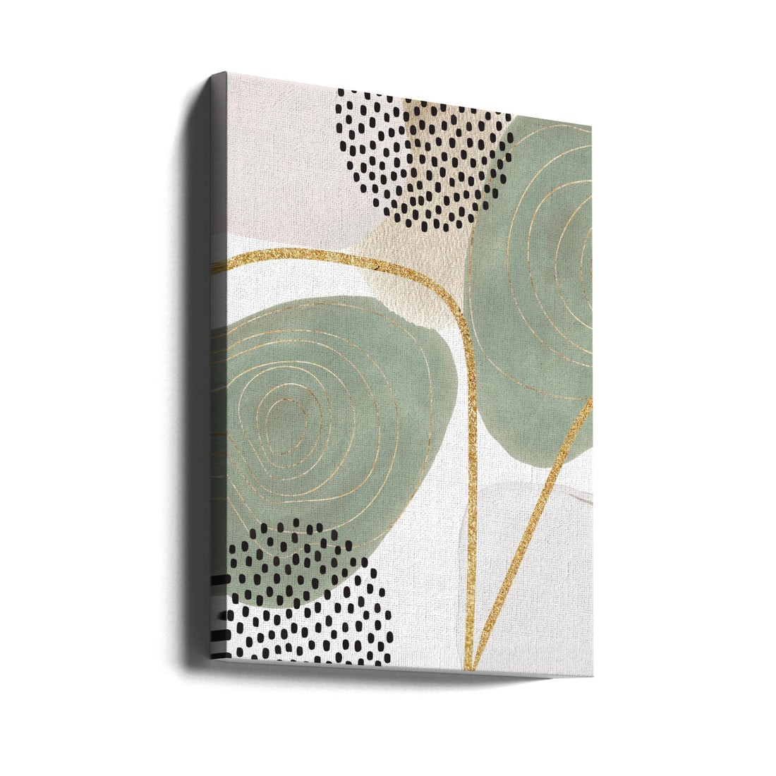 Calm Green by Sally Ann Moss | Abstract Geometric Painting, Large Canvas Wall Art Print | Artsy Earth