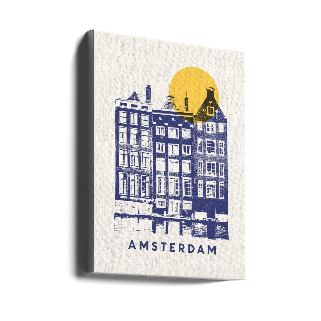 Amsterdam Windows by Florent Bodart | European Building Reflection, Large Canvas Wall Art Print | Artsy Earth