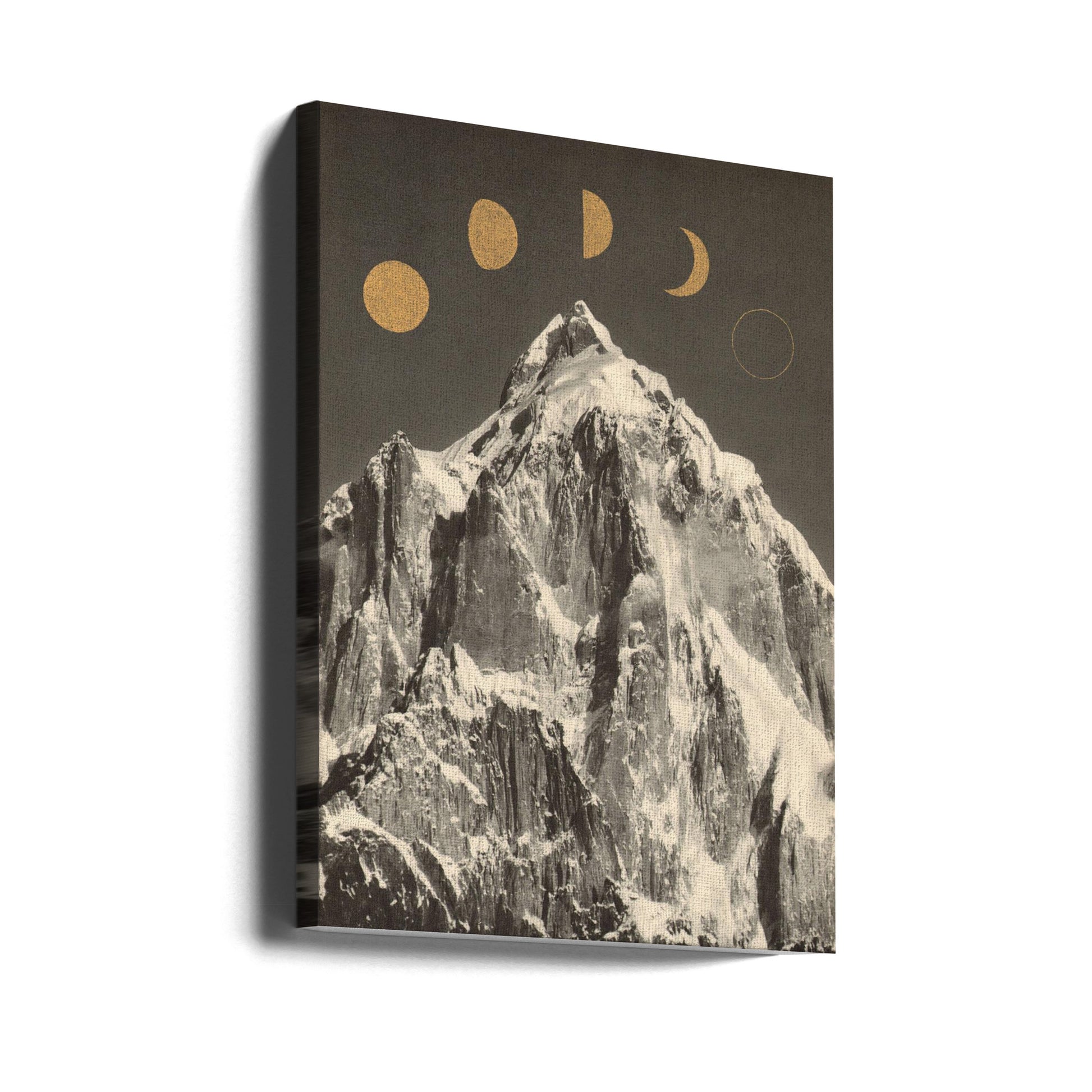 Moon Phases by Florent Bodart | Mountain Night Sky, Large Canvas Wall Art Print | Artsy Earth