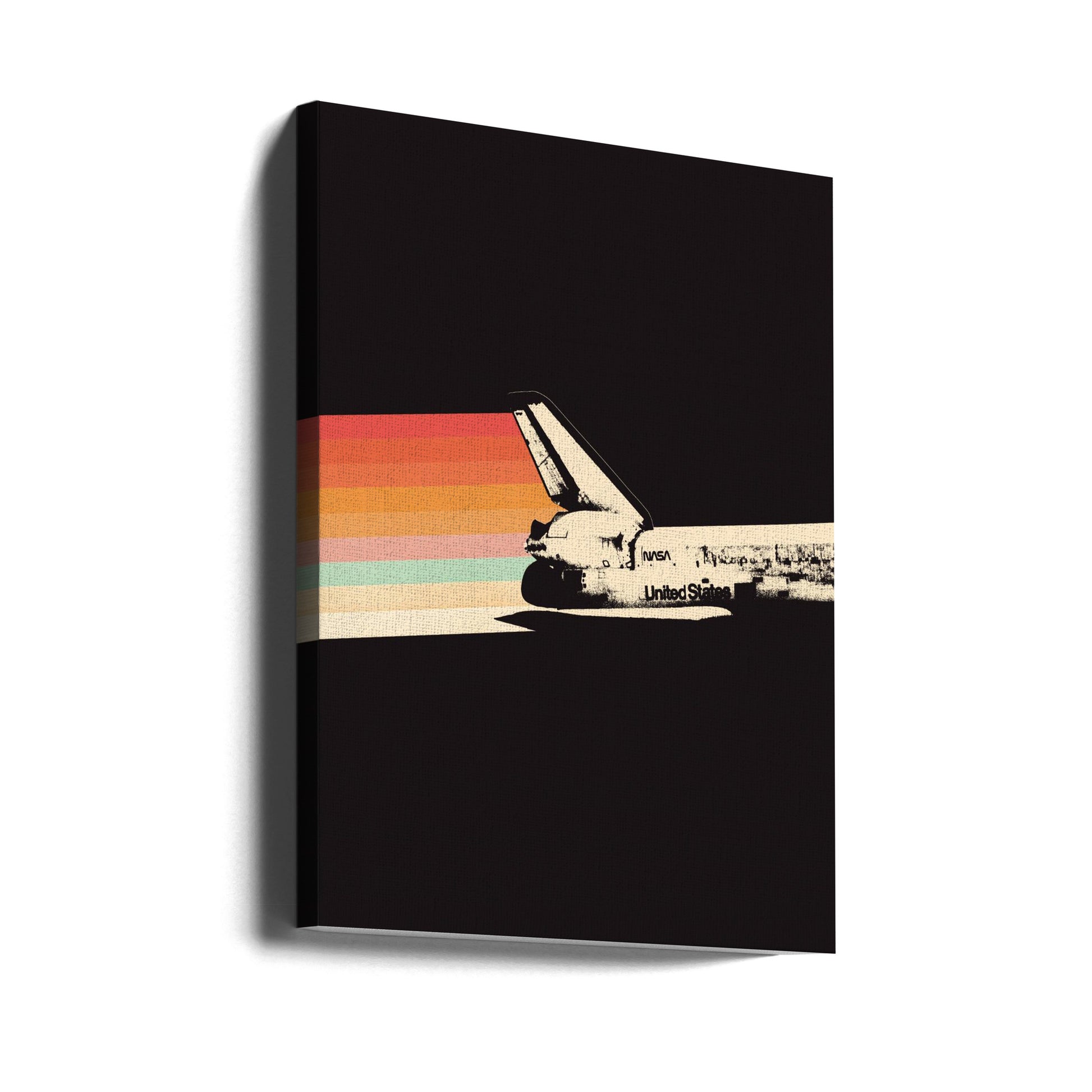 Space Ship Rainbow by Florent Bodart | Nasa Space Cosmos, Large Canvas Wall Art Print | Artsy Earth