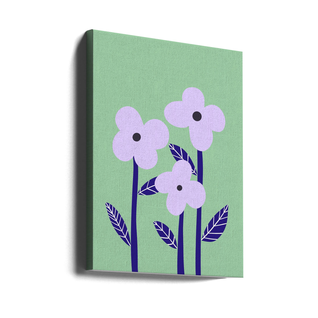 Lilac Flowers by Athene Fritsch | Minimal Floral Illustration, Large Canvas Wall Art Print | Artsy Earth