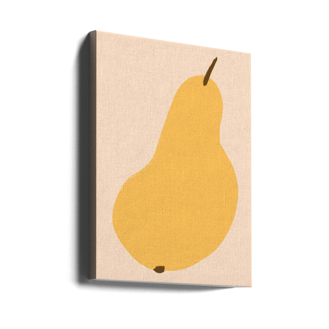 Colorful Pear by Athene Fritsch | Minimal Fruit Drawing, Large Canvas Wall Art Print | Artsy Earth