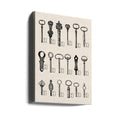 USB Keys by Florent Bodart | Tech Graphic Illustration, Large Canvas Wall Art Print | Artsy Earth