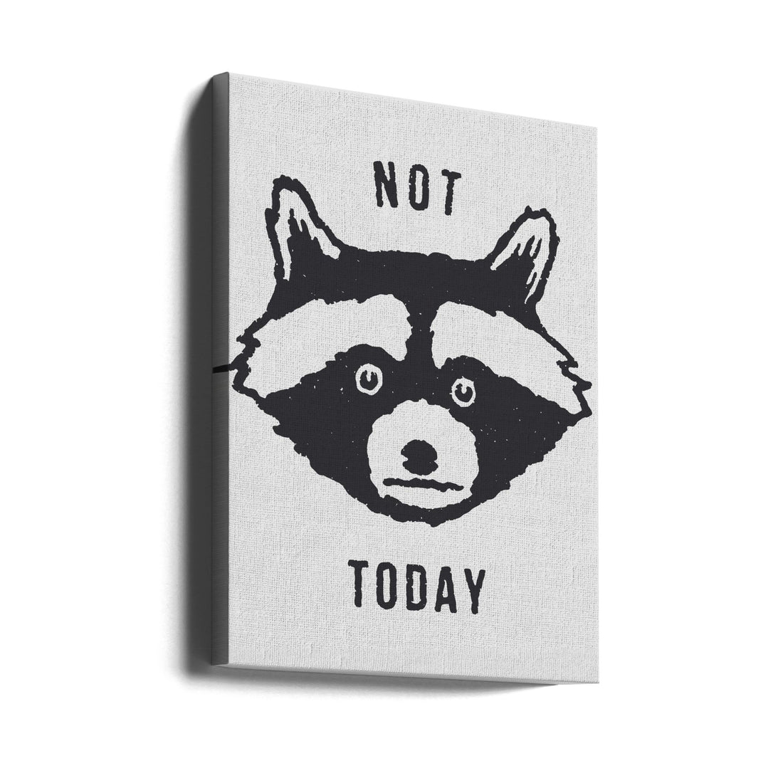 Not Today by Florent Bodart | Black And White Humor, Large Canvas Wall Art Print | Artsy Earth