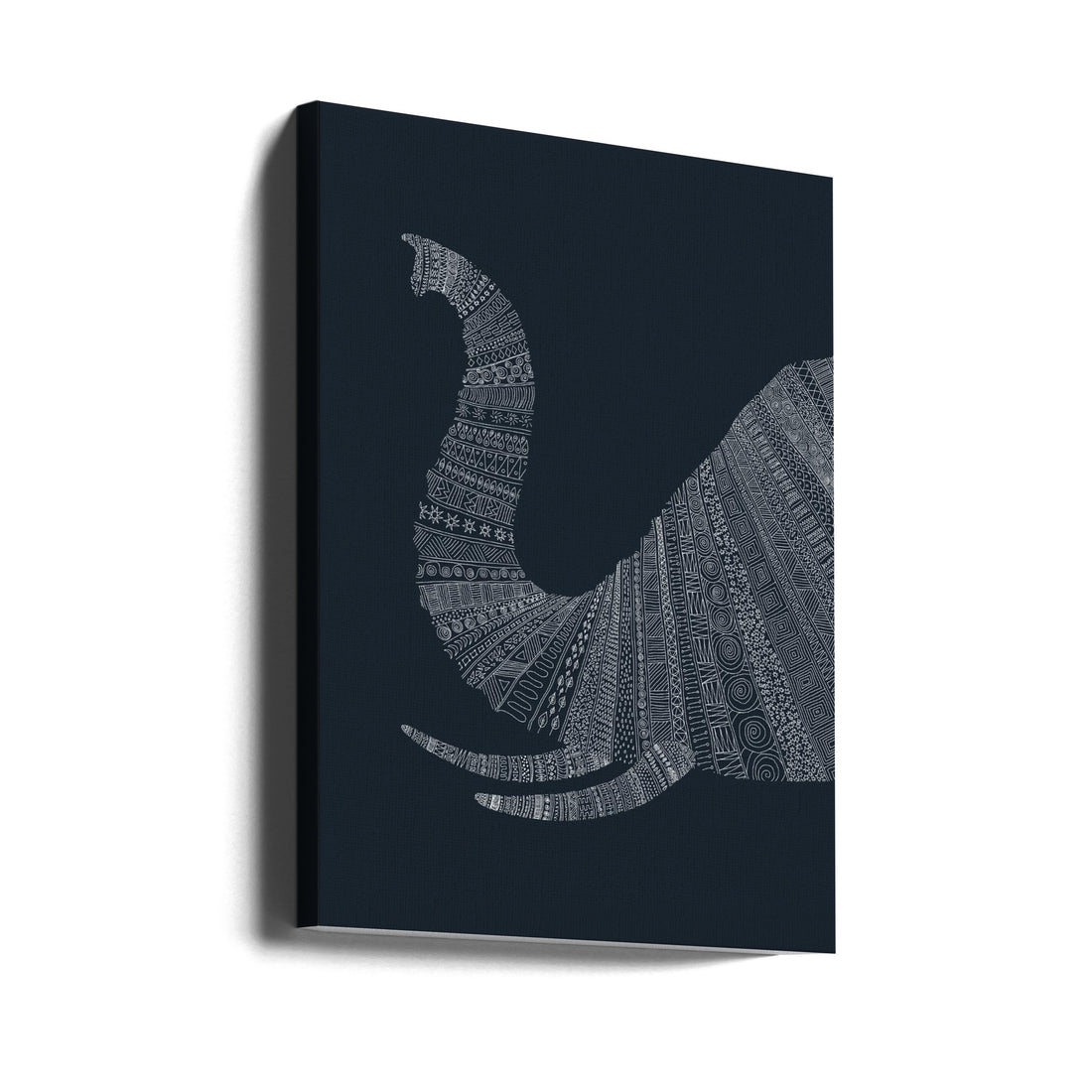 Elephant Nº4 by Florent Bodart | Abstract Wildlife Pattern, Large Canvas Wall Art Print | Artsy Earth