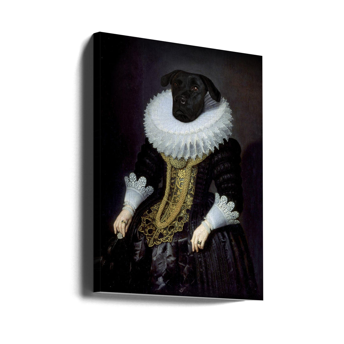 Pet Portrait Fun by Florent Bodart | Surreal Animal Portrait, Large Canvas Wall Art Print | Artsy Earth