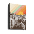 Rainbow Sky Above Paris by Florent Bodart | Surreal Urban Architecture, Large Canvas Wall Art Print | Artsy Earth