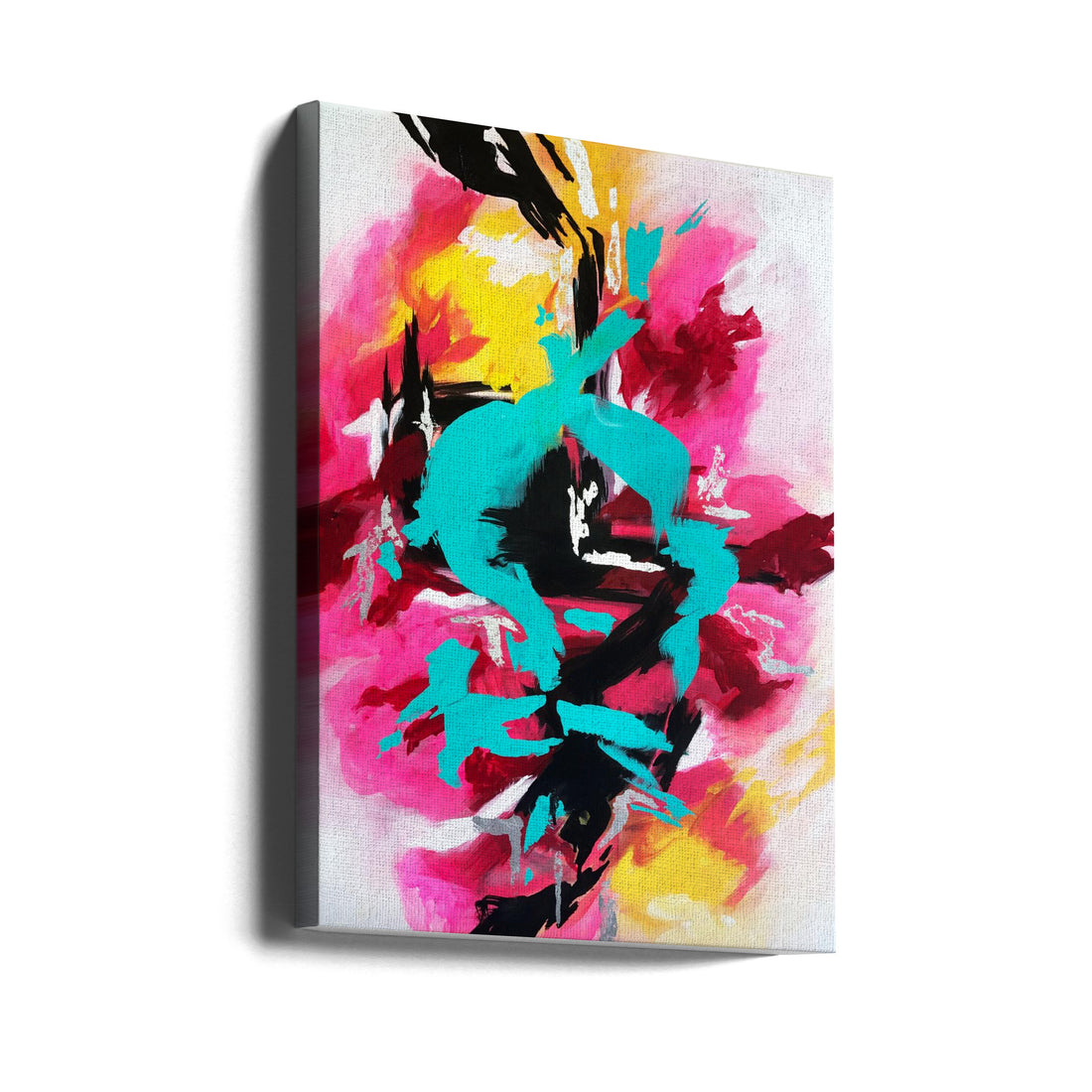 Abstract Colors by Alyson Storms | Vibrant Paint Strokes, Large Canvas Wall Art Print | Artsy Earth